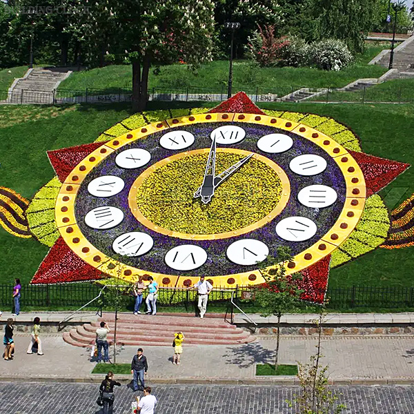 Giant Floral Clock for Civic Squares &am
